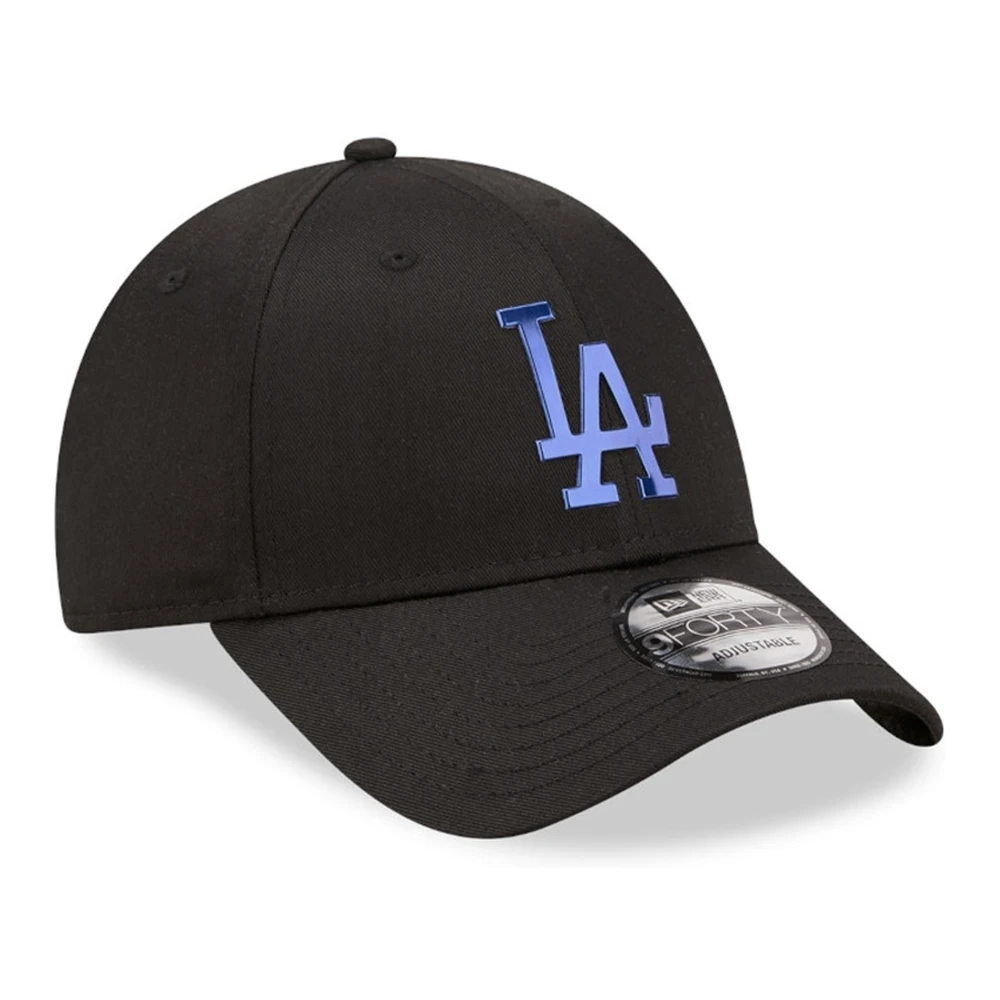 new era Zwarte Dodgers Folie Logo Pet Black Heren