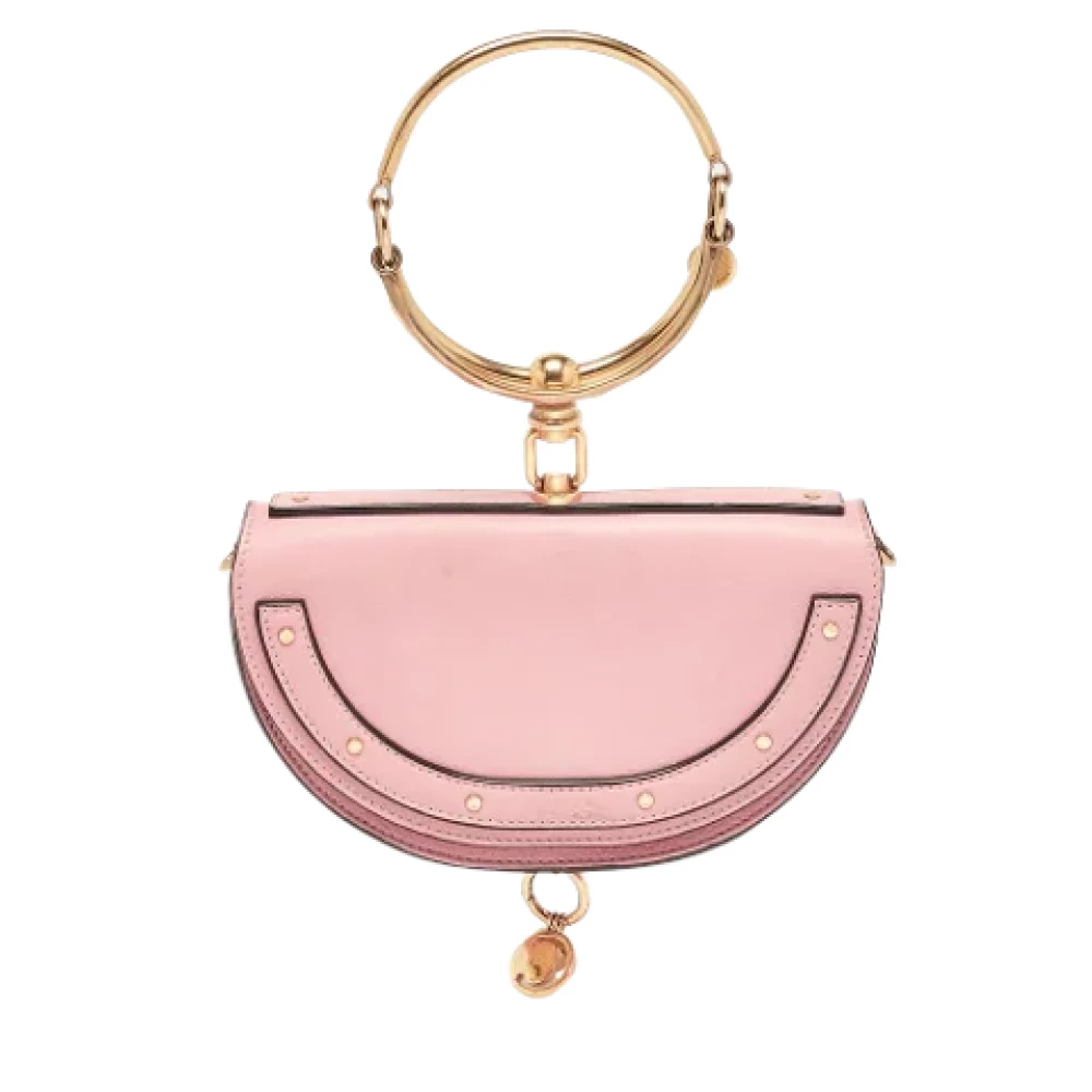 Chloé Pre-owned Leather crossbody-bags Pink Dames