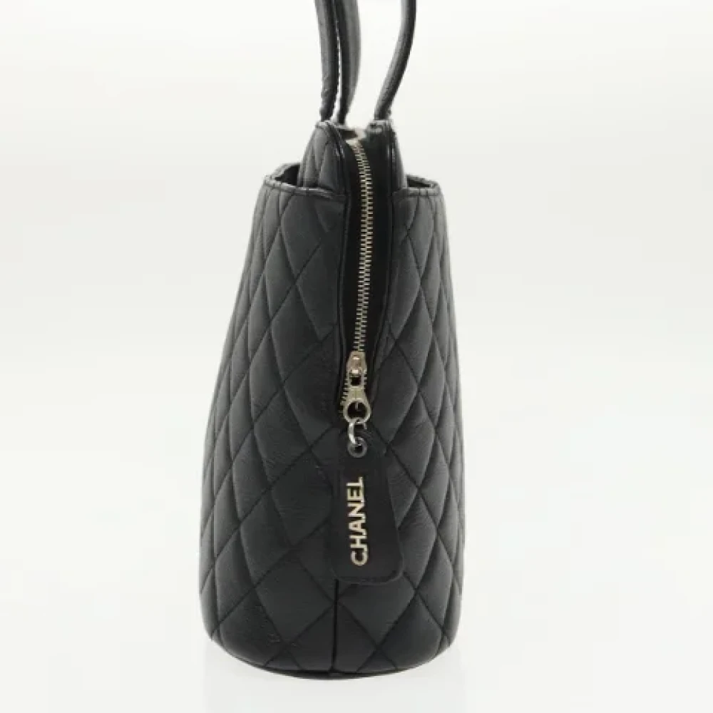 Chanel Vintage Pre-owned Leather handbags Black Dames