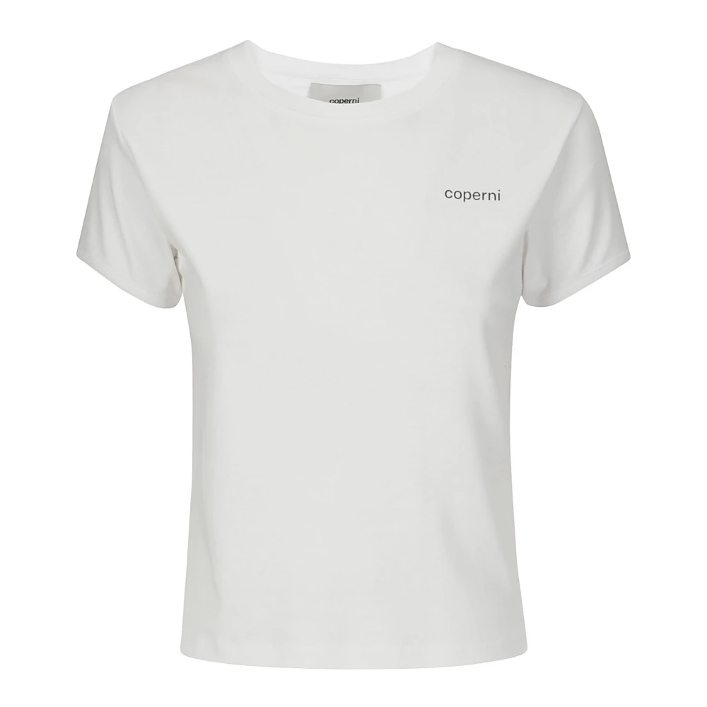 Coperni Logo Slim Fit T-Shirt White Dames