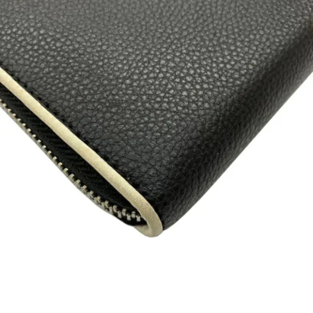 Coach Pre-owned Leather wallets Black Dames