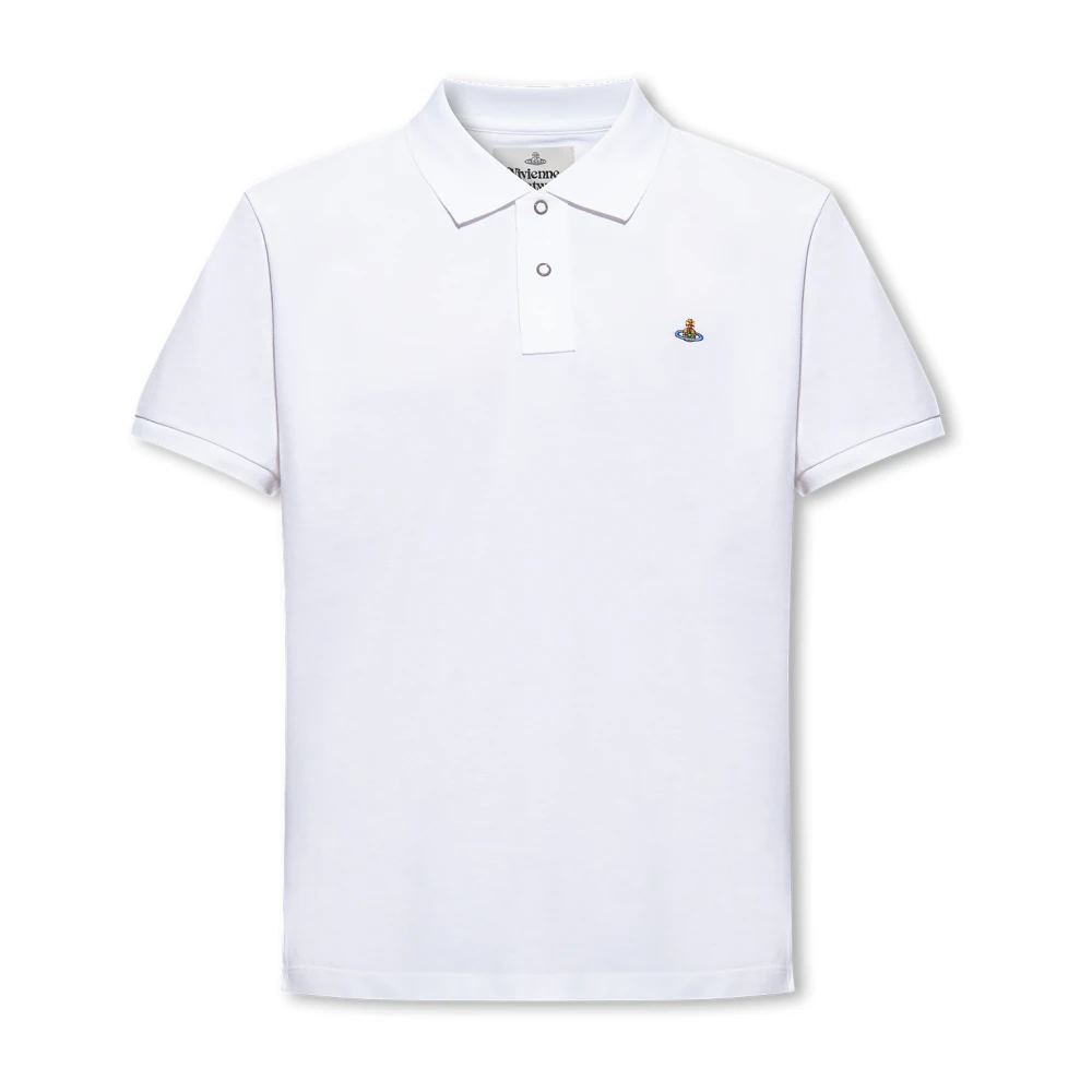 Vivienne Westwood Polo shirt met logo White Heren