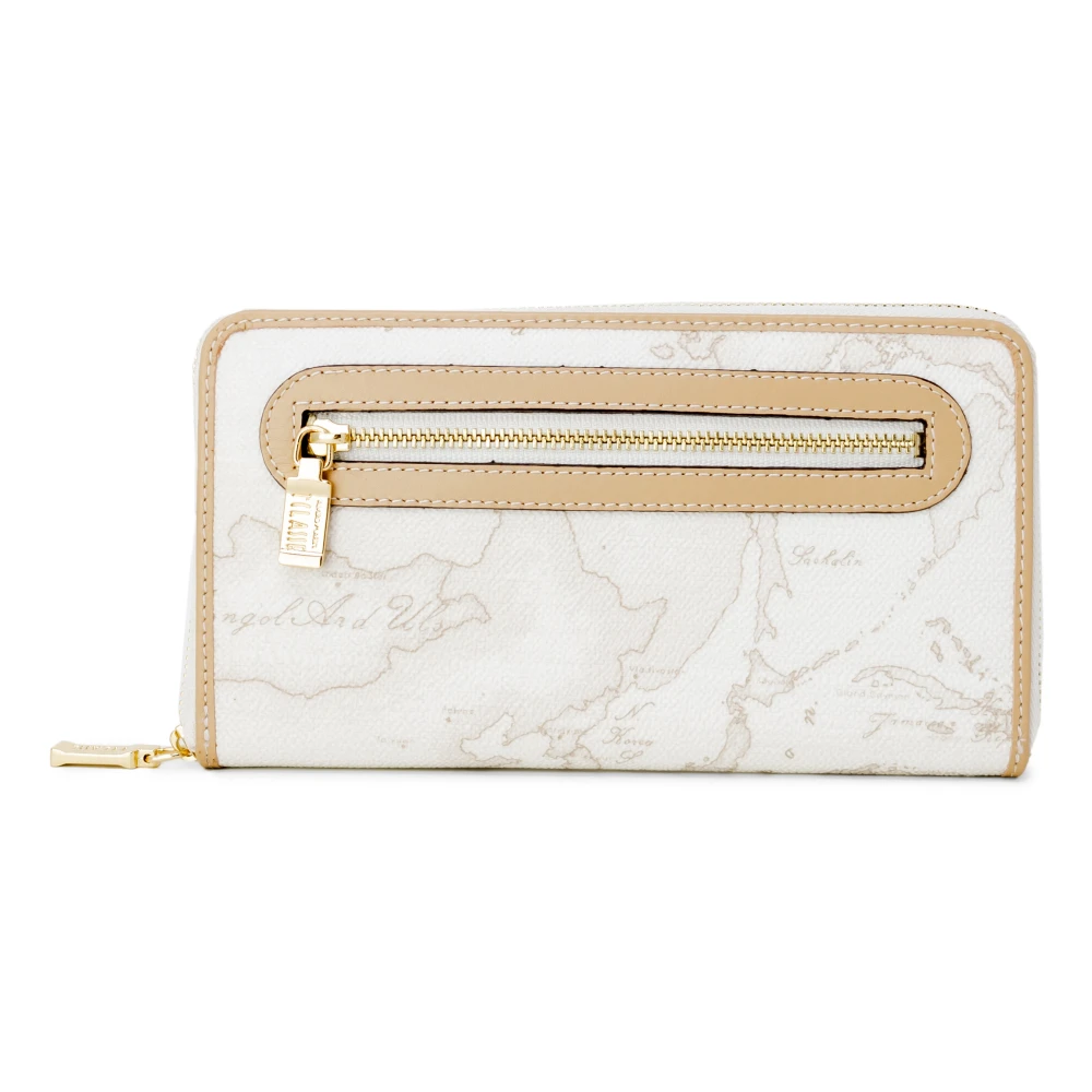 Alviero Martini 1a Classe Grote Damesportemonnee Lente Zomer Collectie White Dames