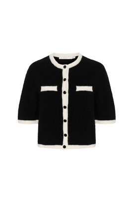 contrast-cardigan