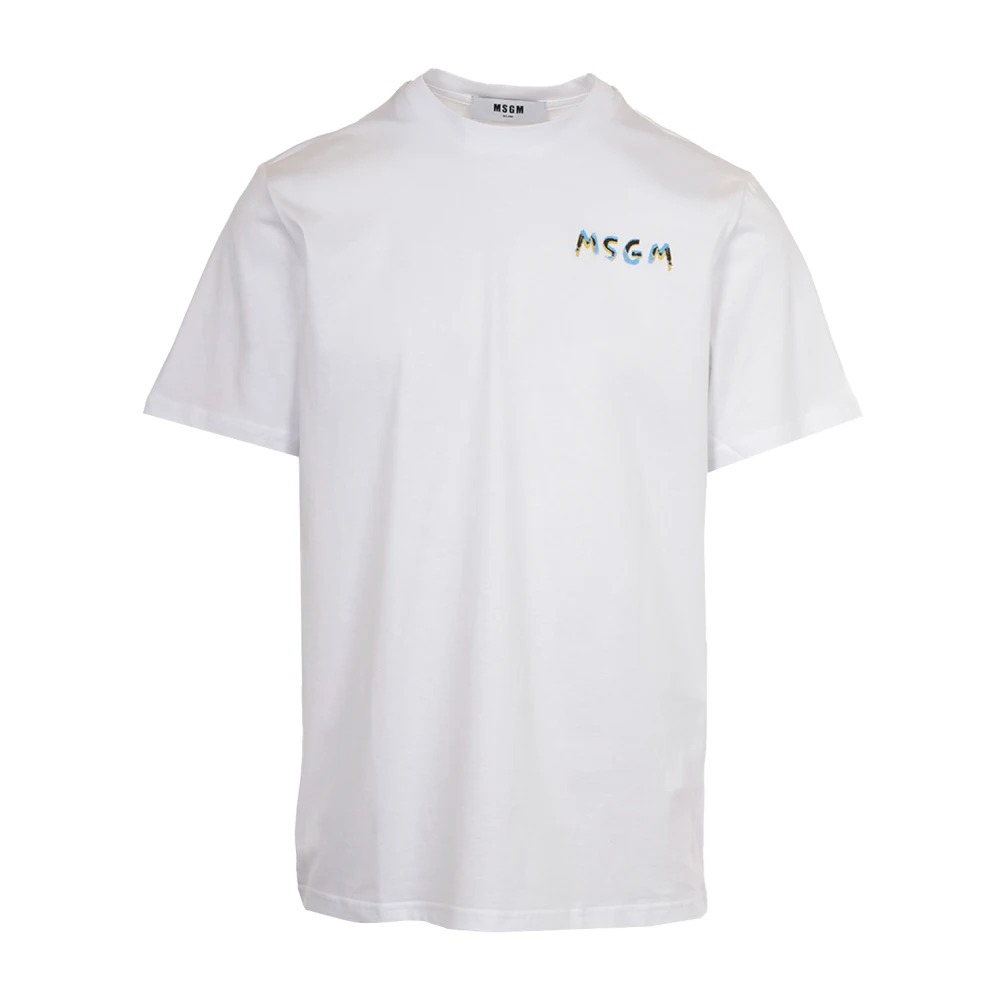 Msgm - Tops > T-Shirts - White - Msgm - Modalova