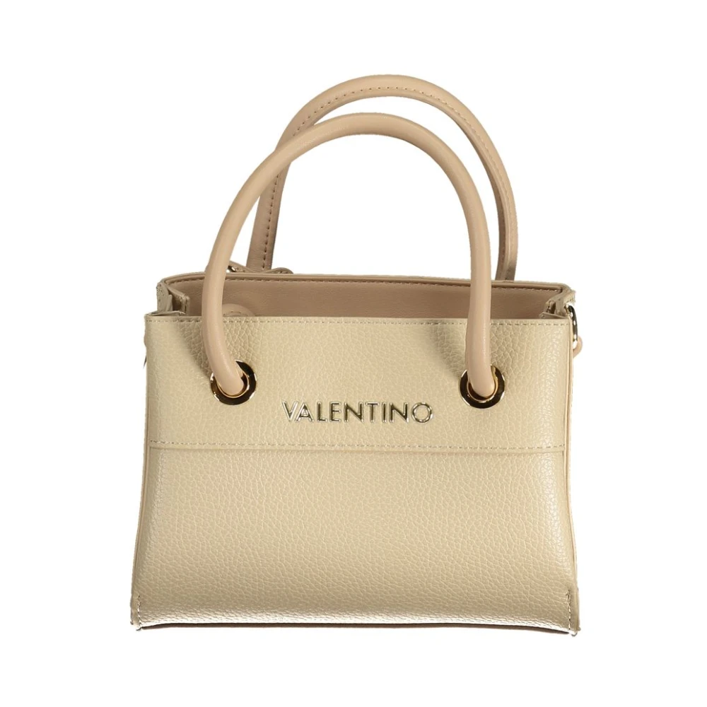 Valentino by Mario Valentino Beige Handtas met Meerdere Compartimenten en Verstelbare Banden Beige Dames