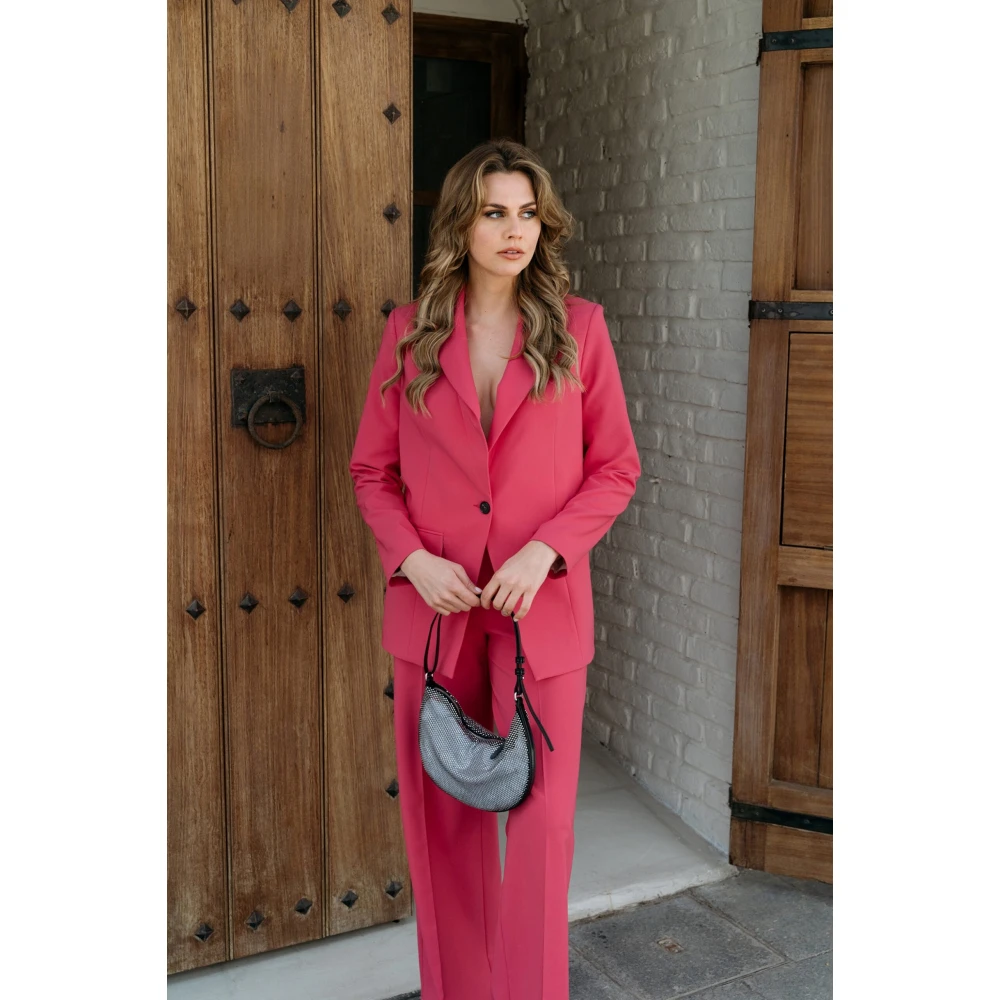 &Co Woman Blazer Bruin Pink Dames
