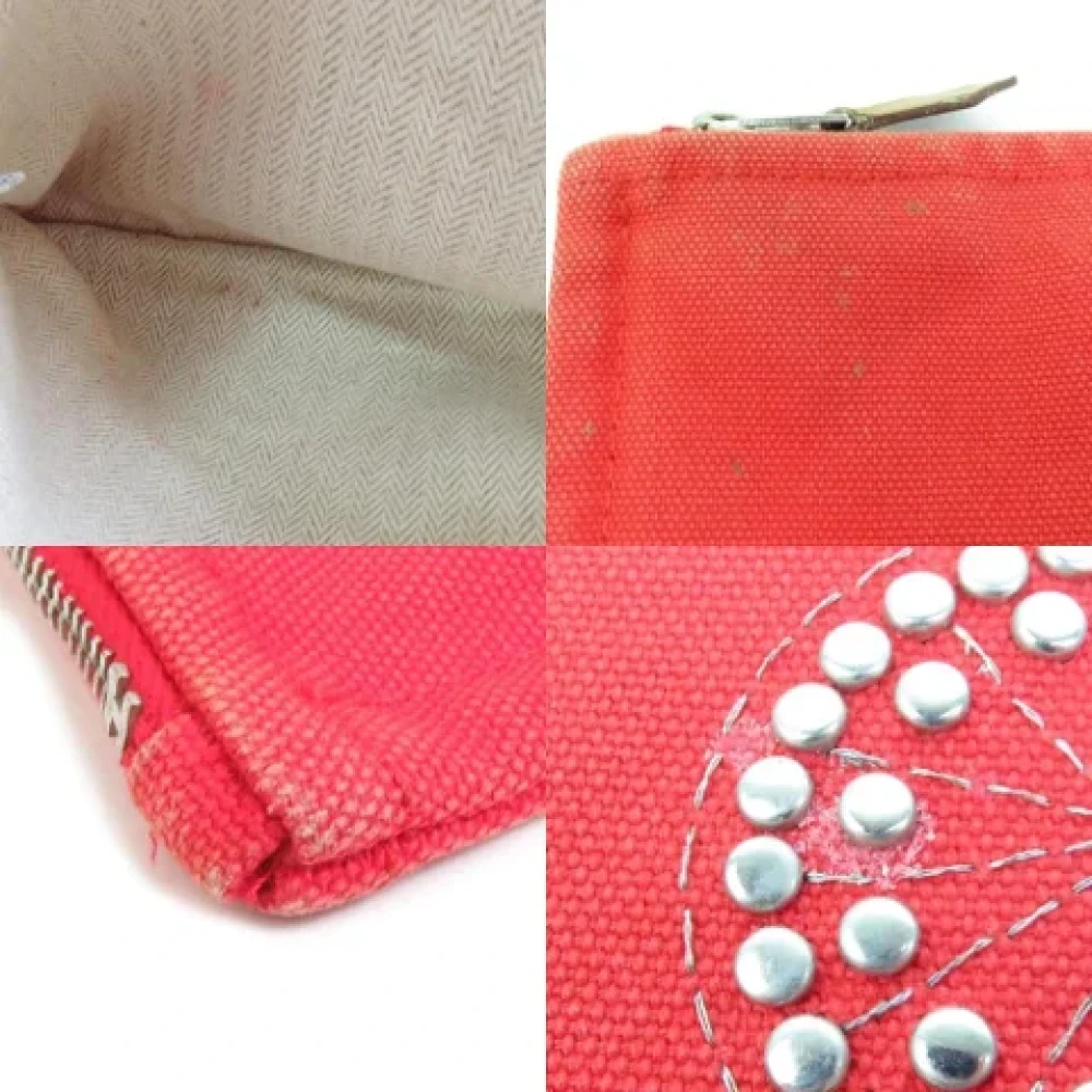 Hermès Vintage Pre-owned Fabric pouches Red Dames