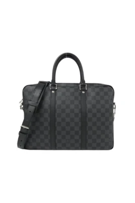 Pre-owned Porte-Documents Voyage PM Damier Graphite Briefcase
