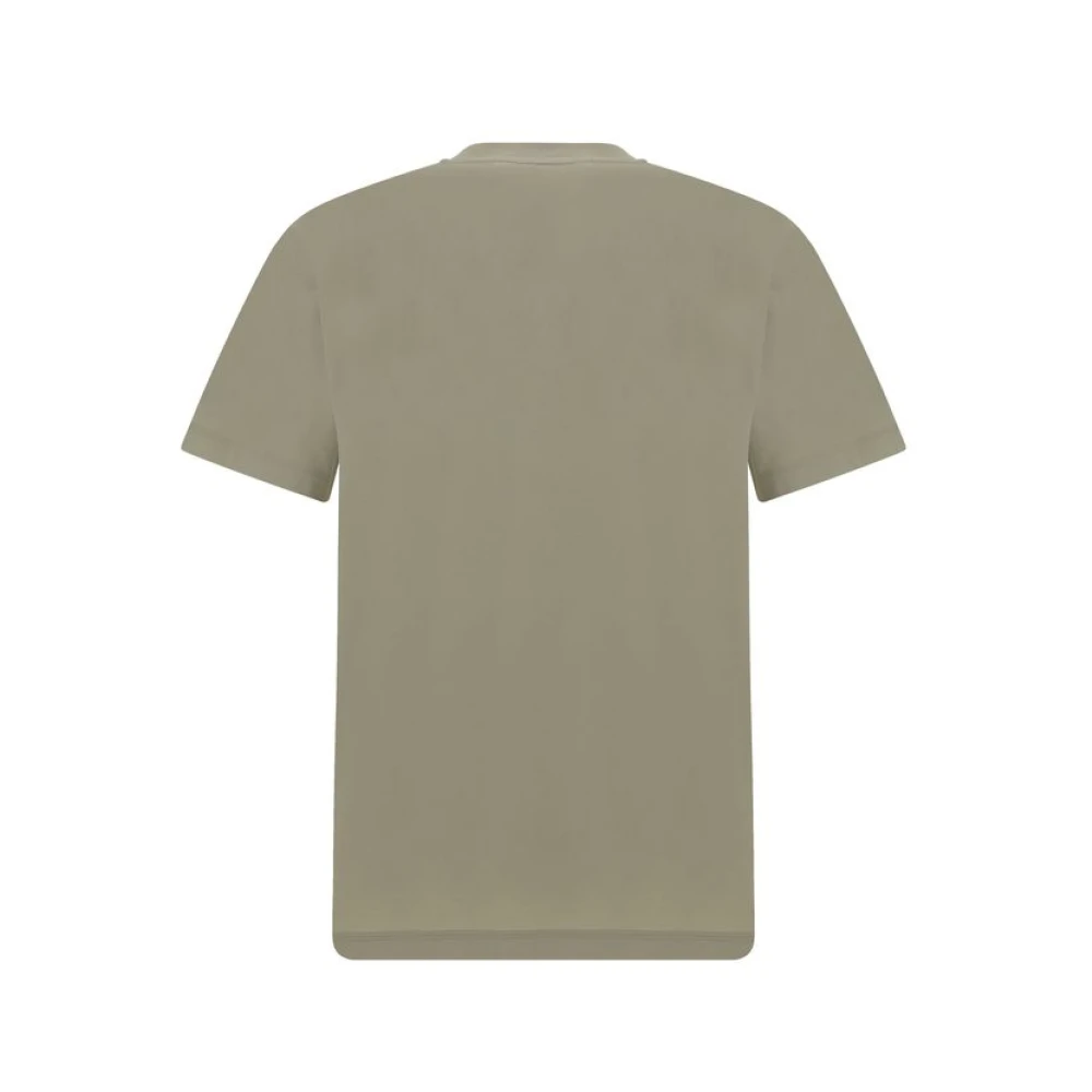 Burberry Equestrian Knight Logo Katoenen T-Shirt Green Heren