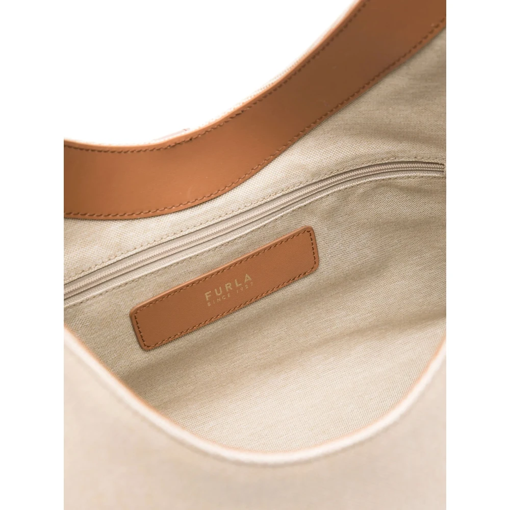 Furla Natuurlijke Brandy Hobo Tas Beige Dames
