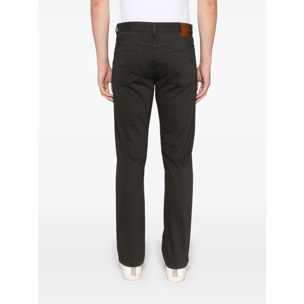 Ermenegildo Zegna Stad Jeans met zij- en achterzakken Brown Heren