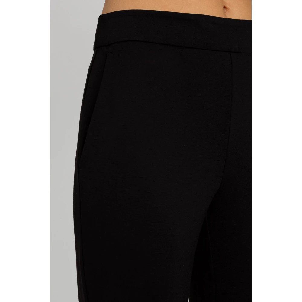 Twinset Slim Fit Viscose Sigarettenbroek Black Dames