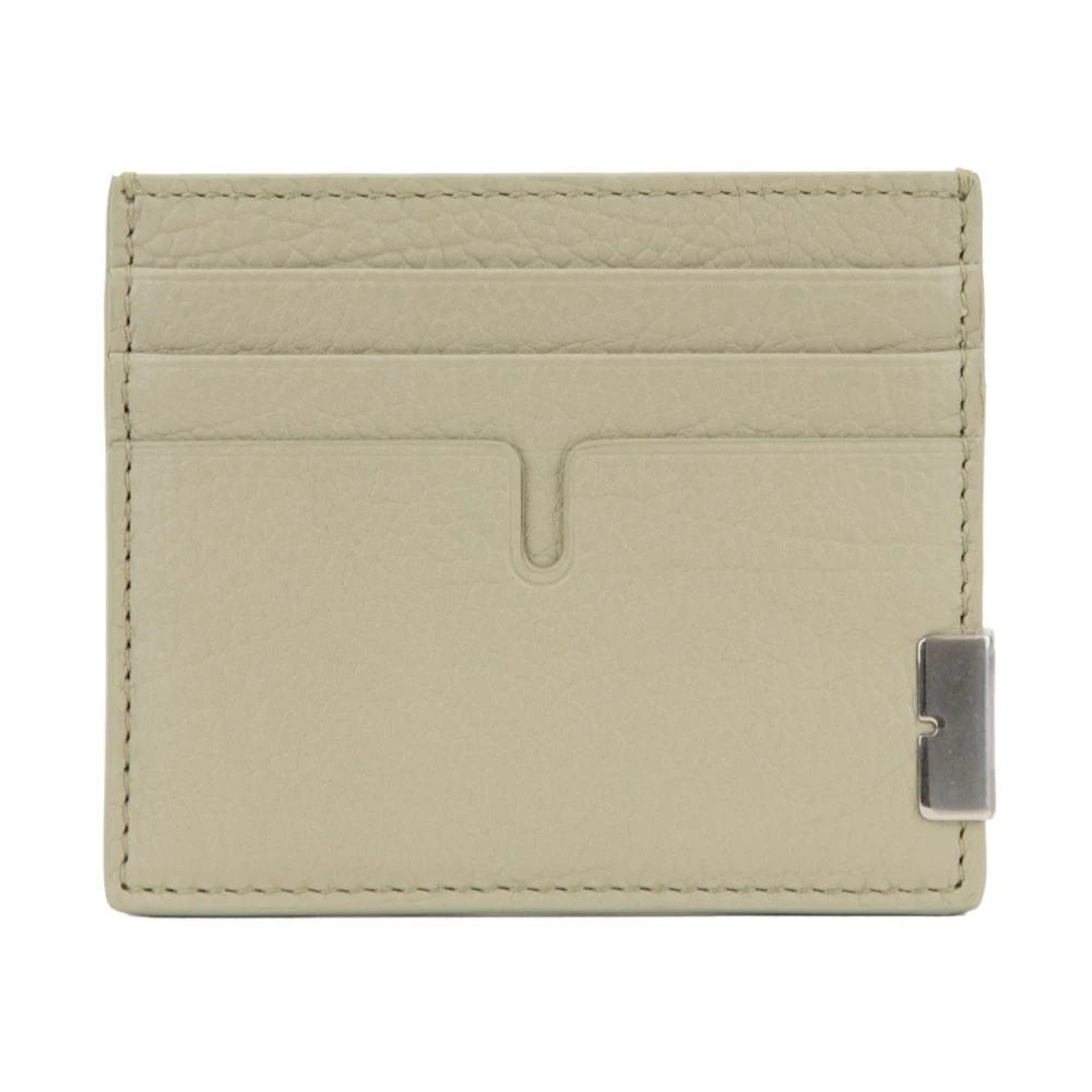 Burberry Men's Beige Wallets & Cardholders, One Size, Leather Card Holder