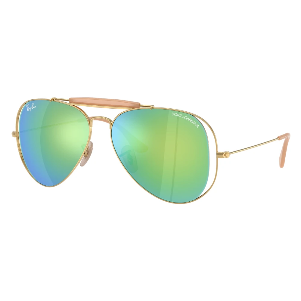 Ray-Ban Unisex Yellow Sunglasses, 58 Mm, Outdoorsman Ii Sunglasses