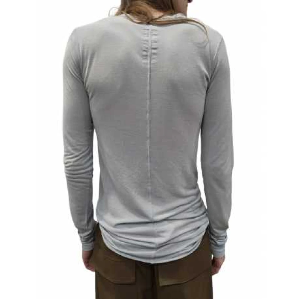 Rick Owens Double Layer T-shirt met Lange Mouwen Gray Heren