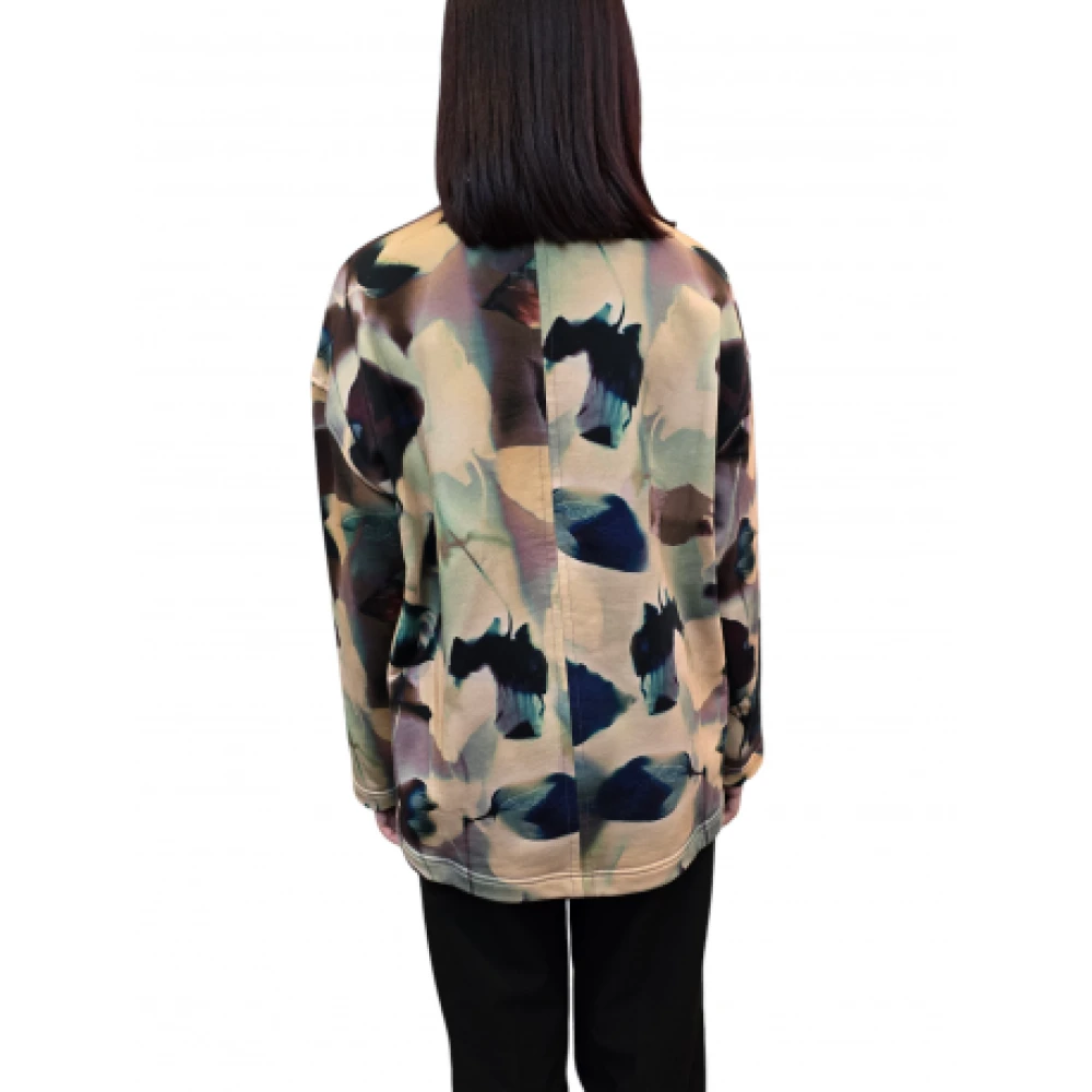 Paul Smith Bloemen Rose Oversized Katoenen Sweatshirt Multicolor Dames