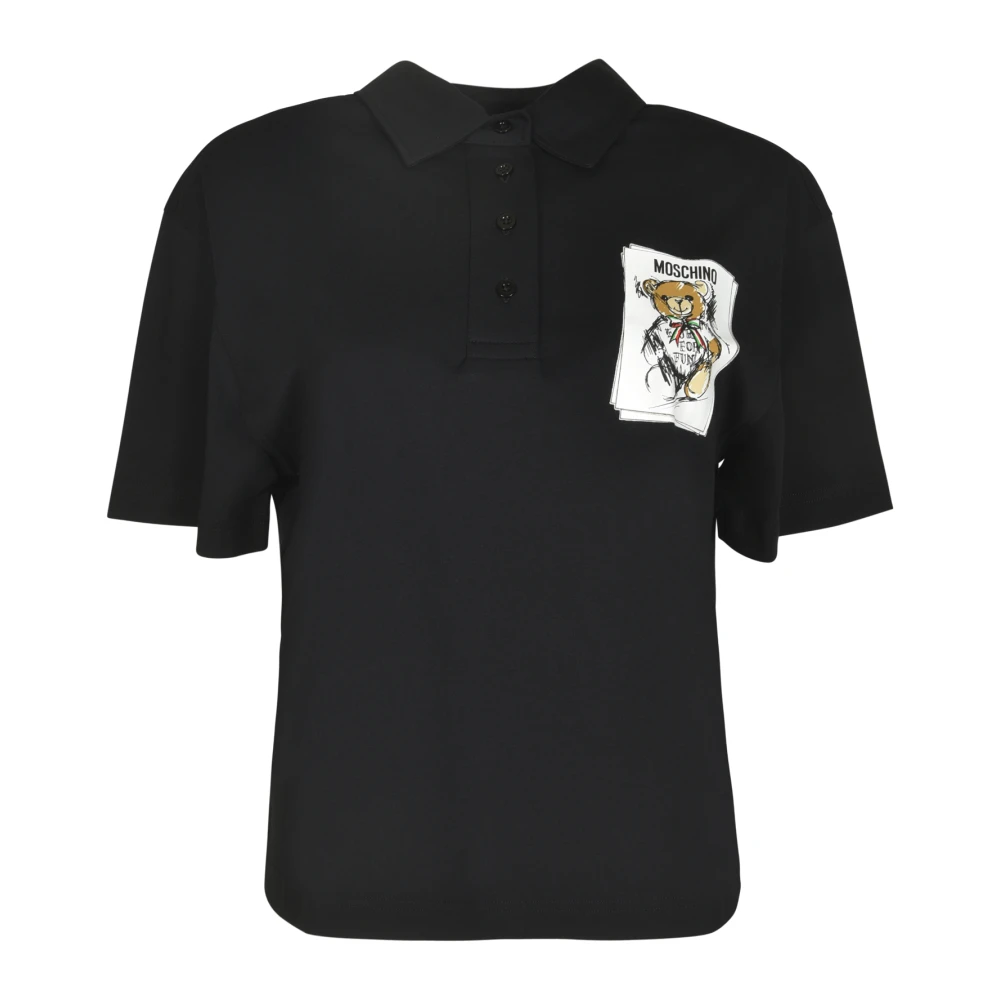 Moschino Stijlvolle T-shirts en Polos Black Dames