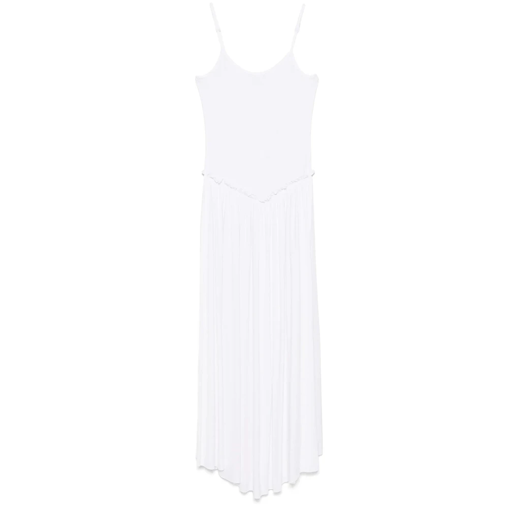 Gimaguas Witte V-hals Gerimpelde Jurk White Dames