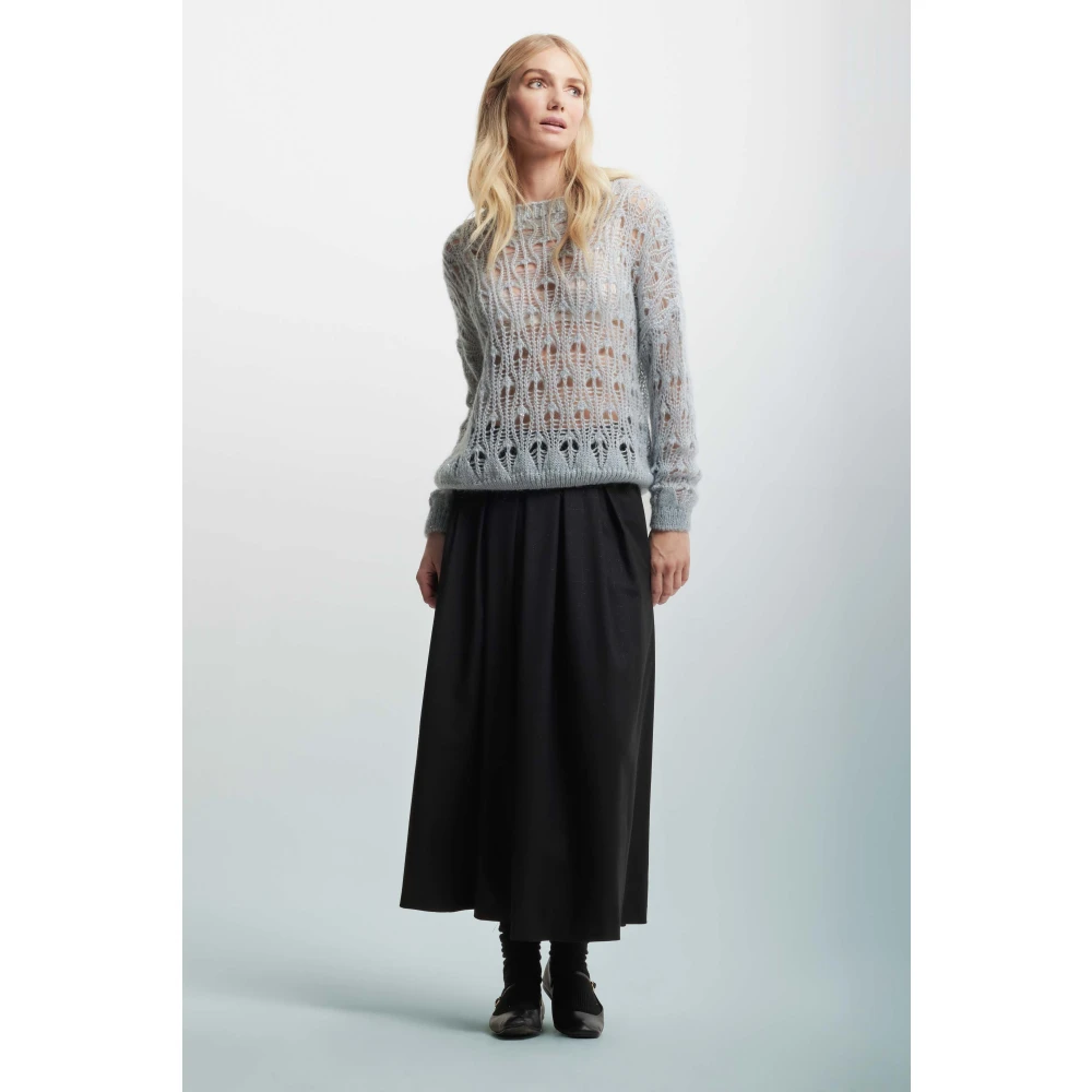 Kocca Elegant Openwork Jumper Blue Dames