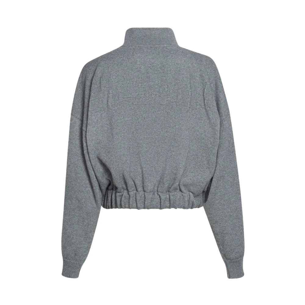 Magliano Grijze Gebreide Jas met Hoge Hals Gray Heren