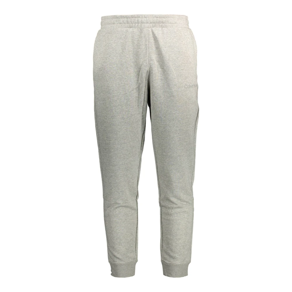 Calvin Klein Men's Gray Sweatpants, Xl, Sporty Grey Trousers With Logo