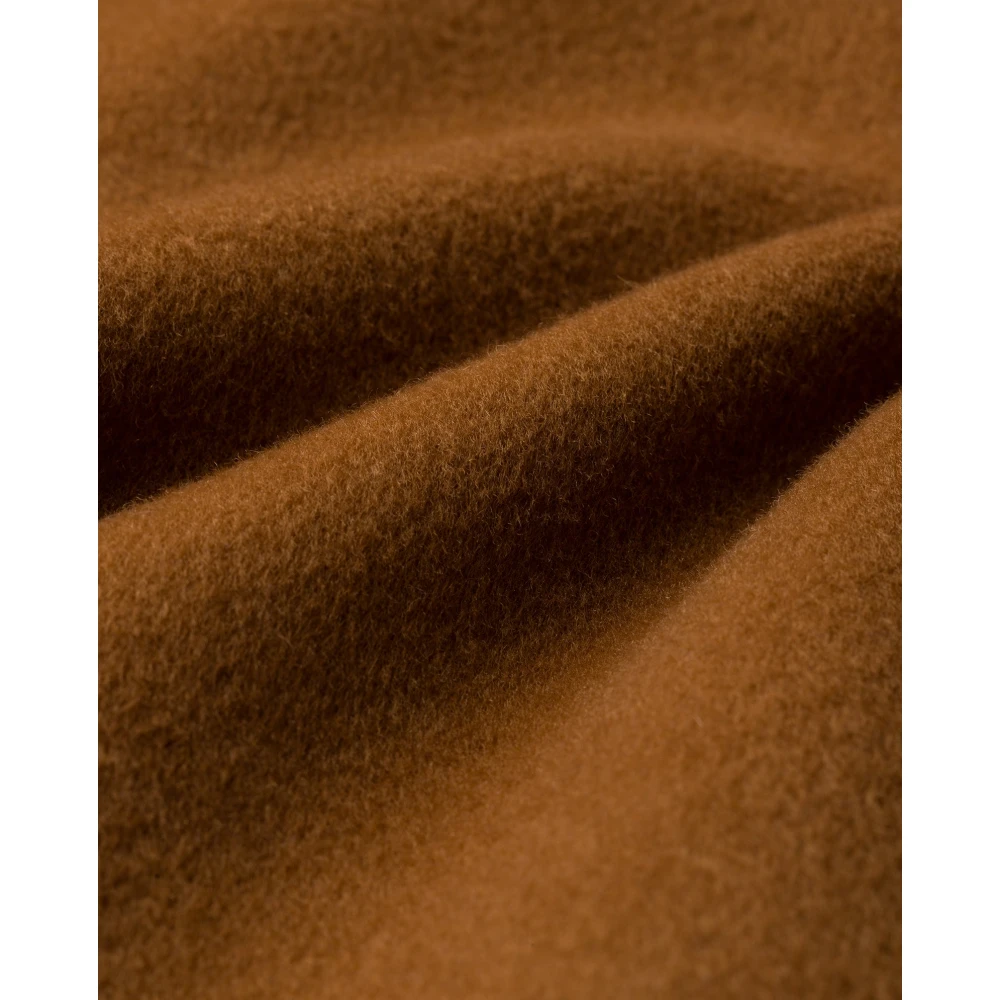 IVY OAK Minimalistische Wollen Jas met Grote Revers Brown Dames