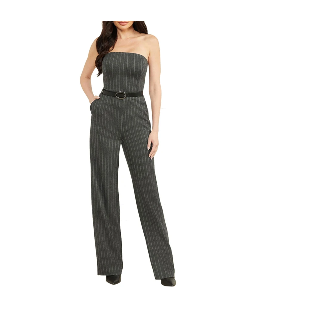 Guess Grijze Jumpsuit met Rechte Pijpen Gray Dames