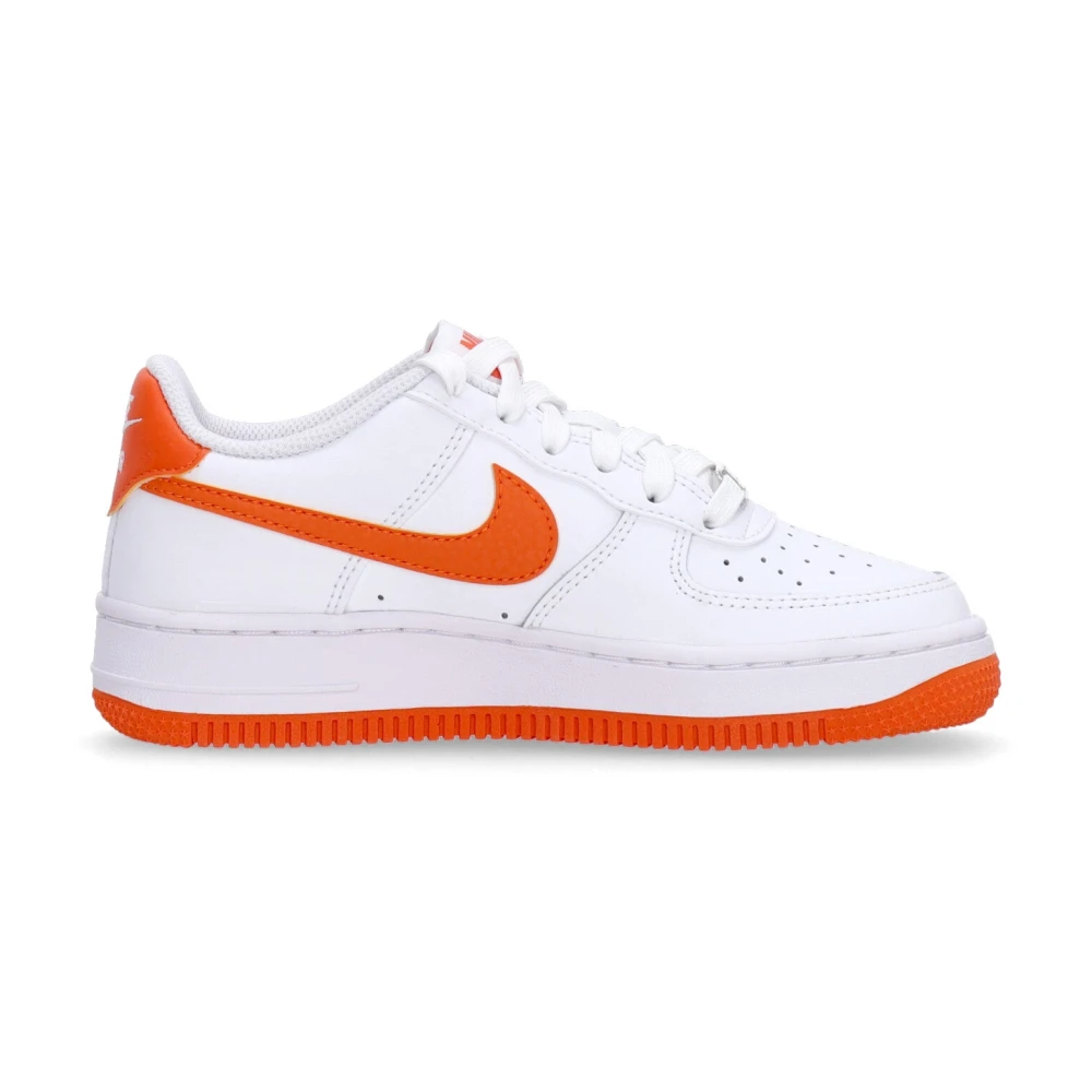 Nike Air Force 1 Låg Sneaker Vit/Orange White, Pojke