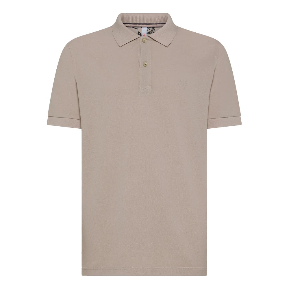 Sun68 Men's Brown Polo Shirts, 3XL, Cold Dye Polo Shirt