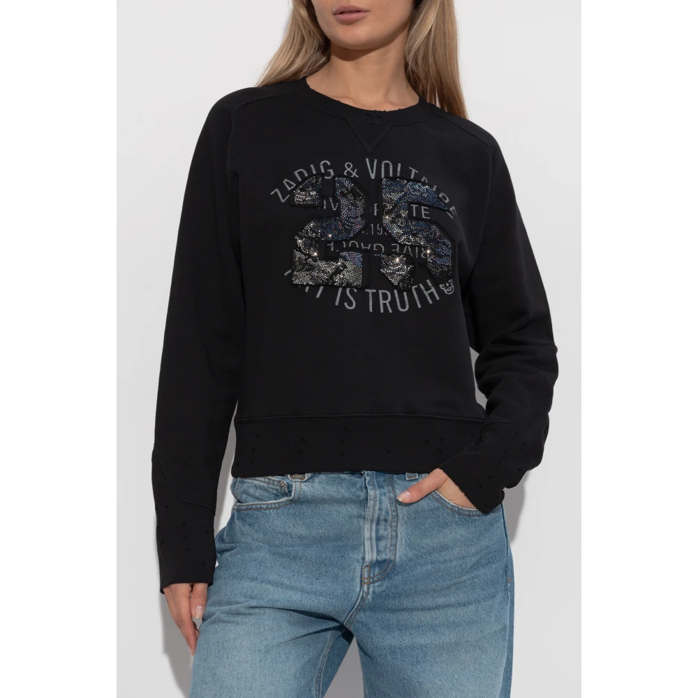 Zadig & Voltaire Sweatshirt Arvene Black Dames