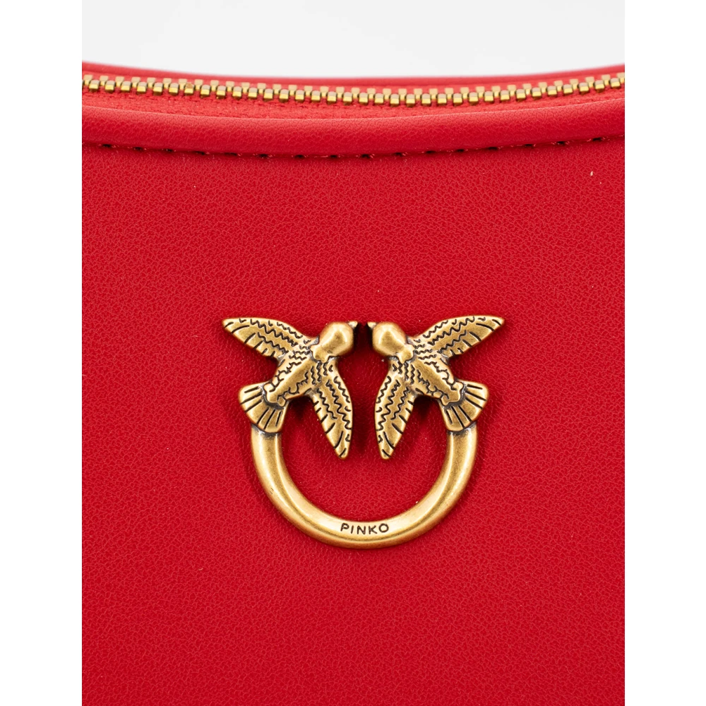 pinko Love Birds Half Moon Tas Red Dames