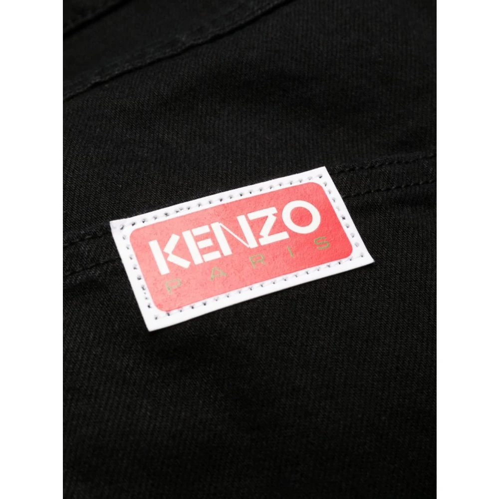 Kenzo Zwarte Slim Fit Skinny Jeans Black Heren