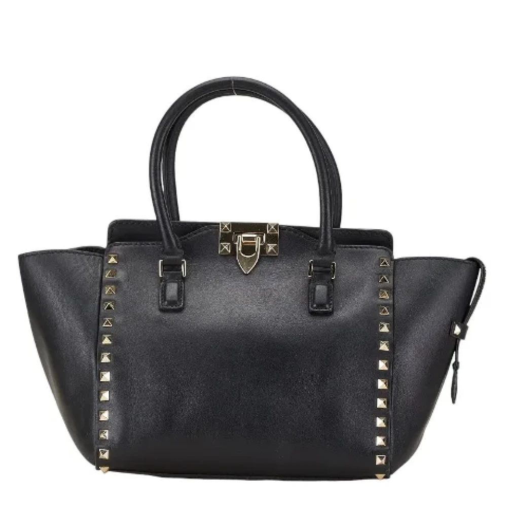 Valentino Vintage Pre-owned Leather handbags Black Dames