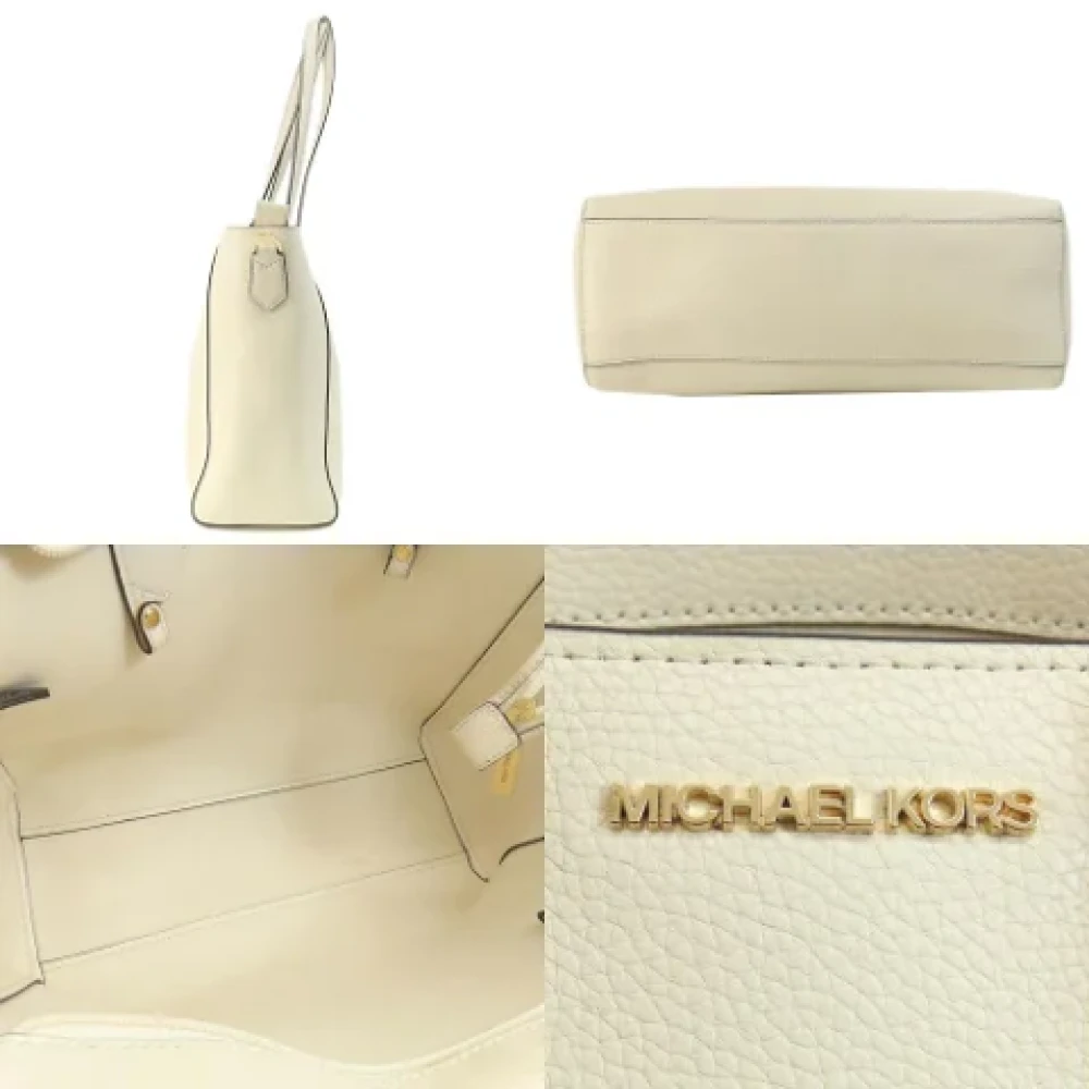 Michael Kors Pre-owned Leather shoulder-bags White Dames
