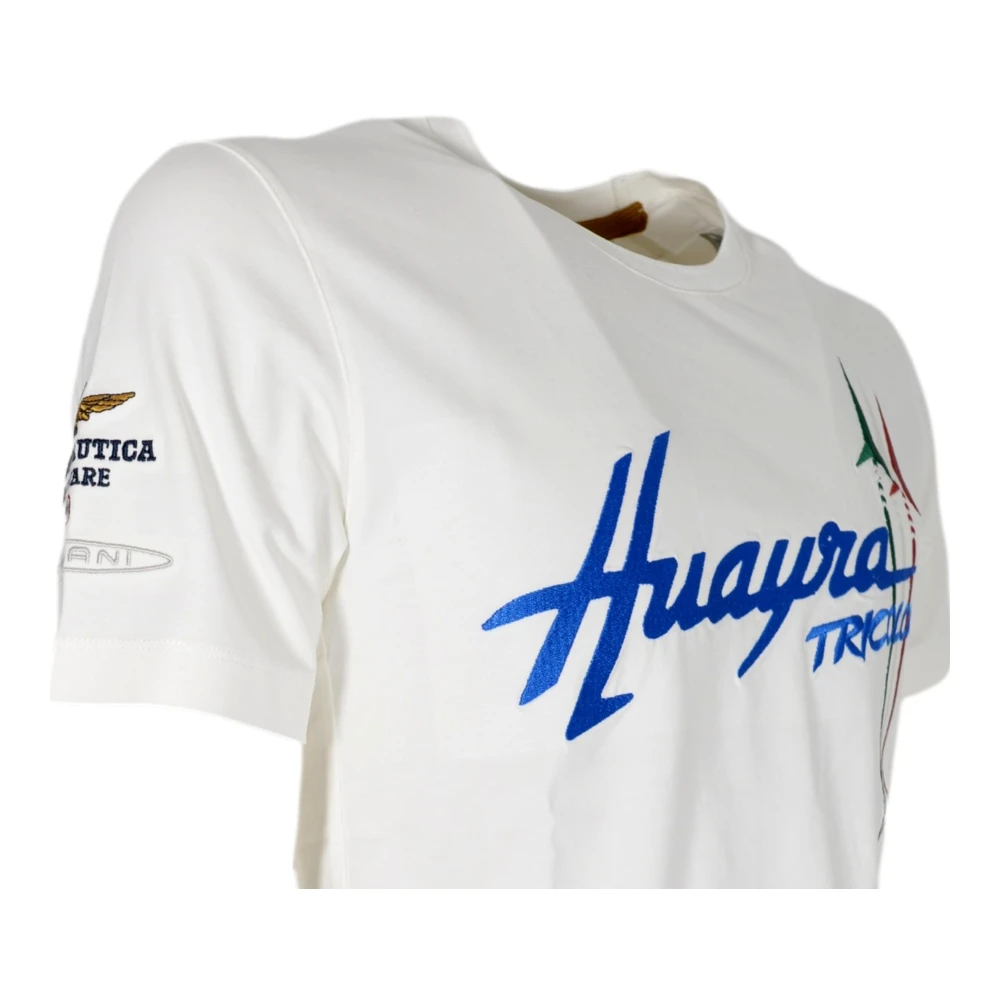 aeronautica militare Wit T-shirt van Katoen White Heren