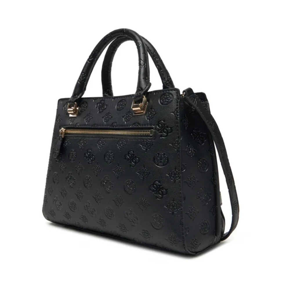 Guess Luxe Satchel Handtassen Black Dames