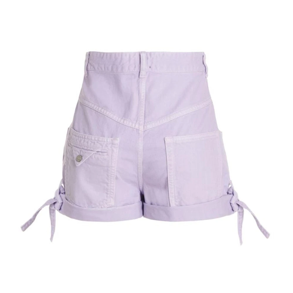 Isabel marant Flatterende op maat gemaakte shorts voor vrouwen Purple Dames