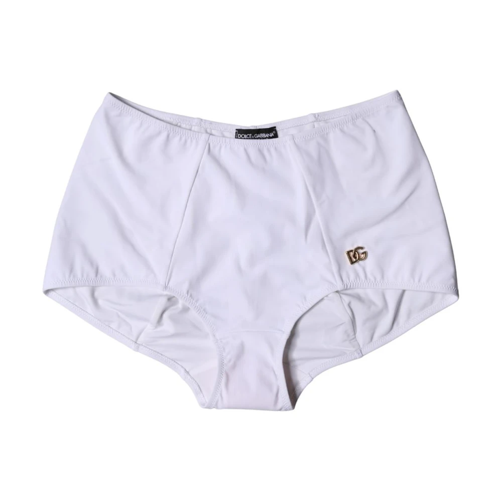 Dolce & Gabbana Donna Bianco High Waist Logo Girdle Panty Underwear