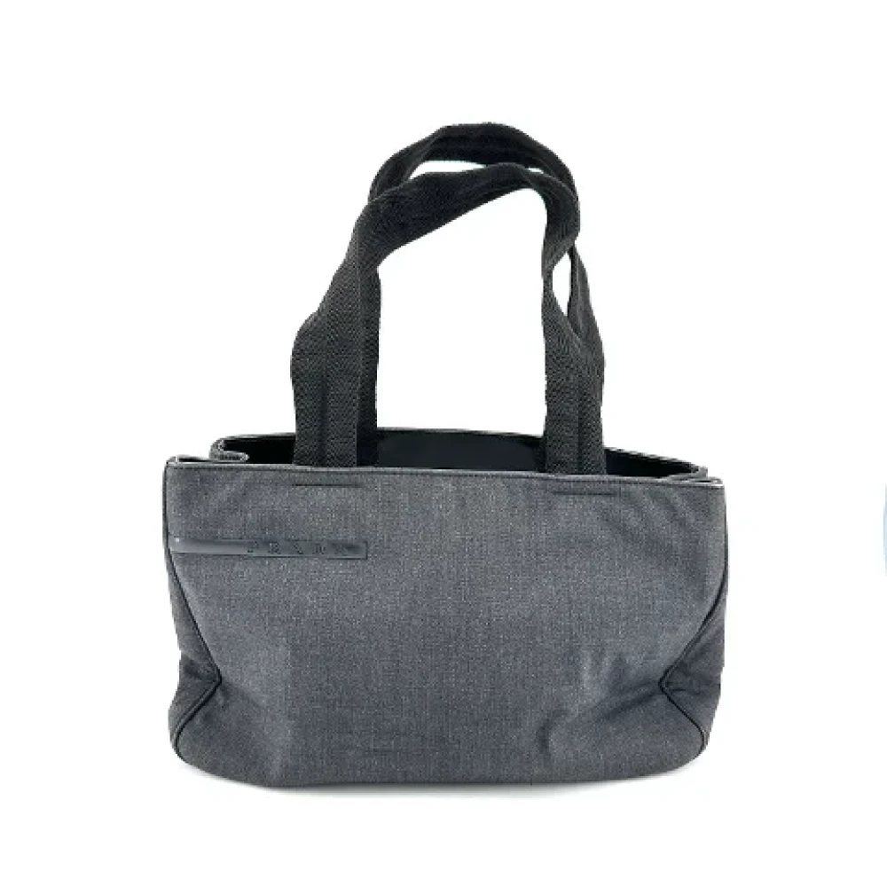 Prada Vintage Pre-owned Nylon prada-bags Gray Dames