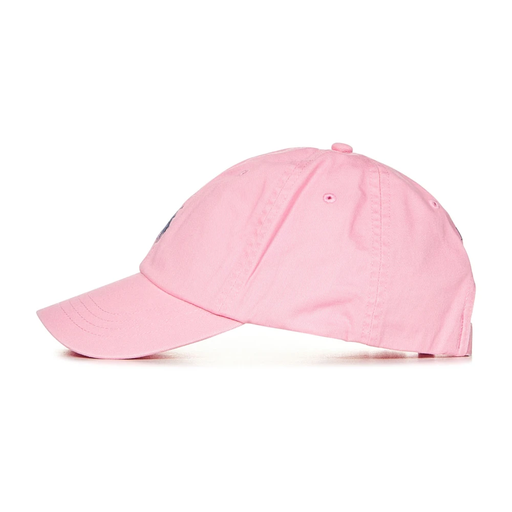 Polo Ralph Lauren Roze Katoenen Hoeden met Verstelbare Band Pink Dames