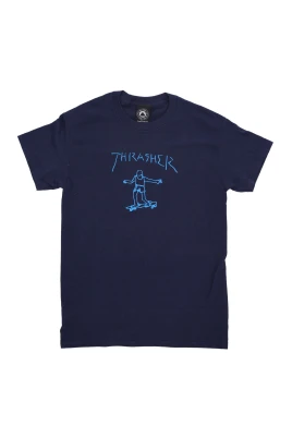 Logo Print Tee Navy
