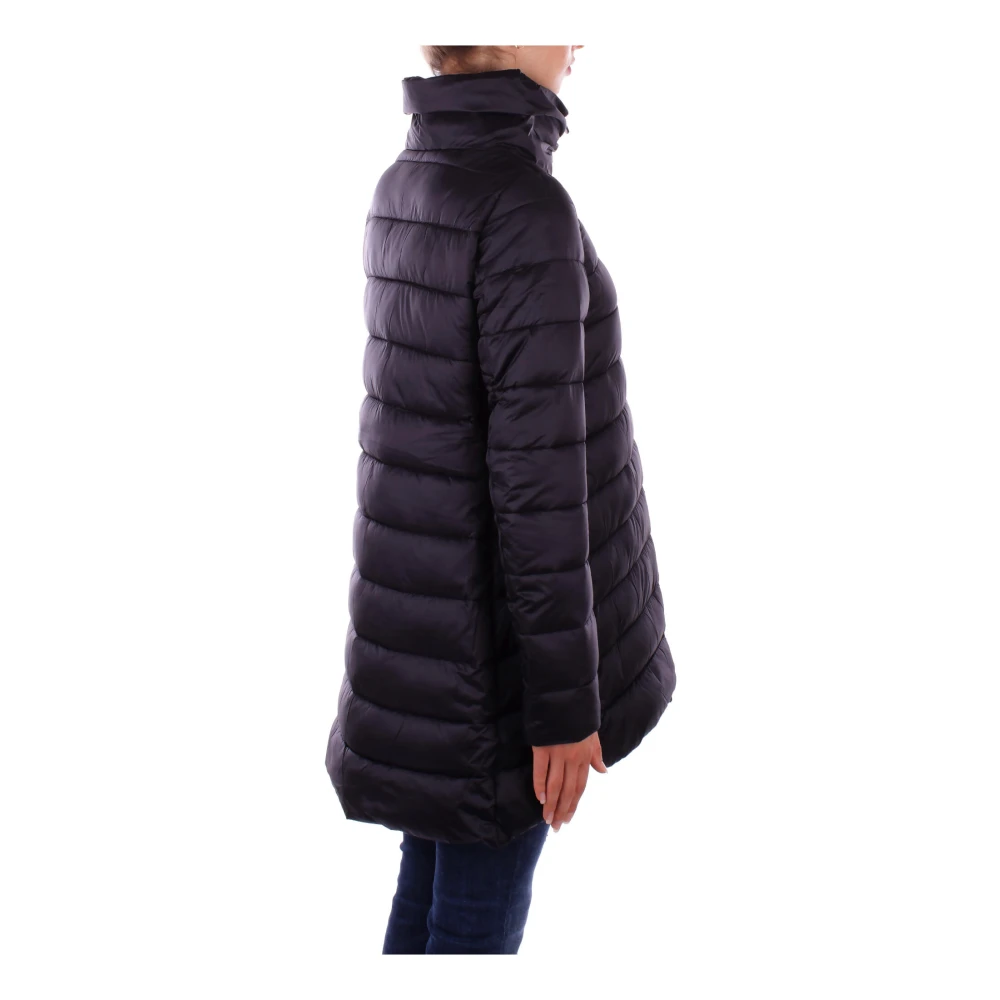 Save The Duck Black Duck Logo Zipper Jacket Black Dames