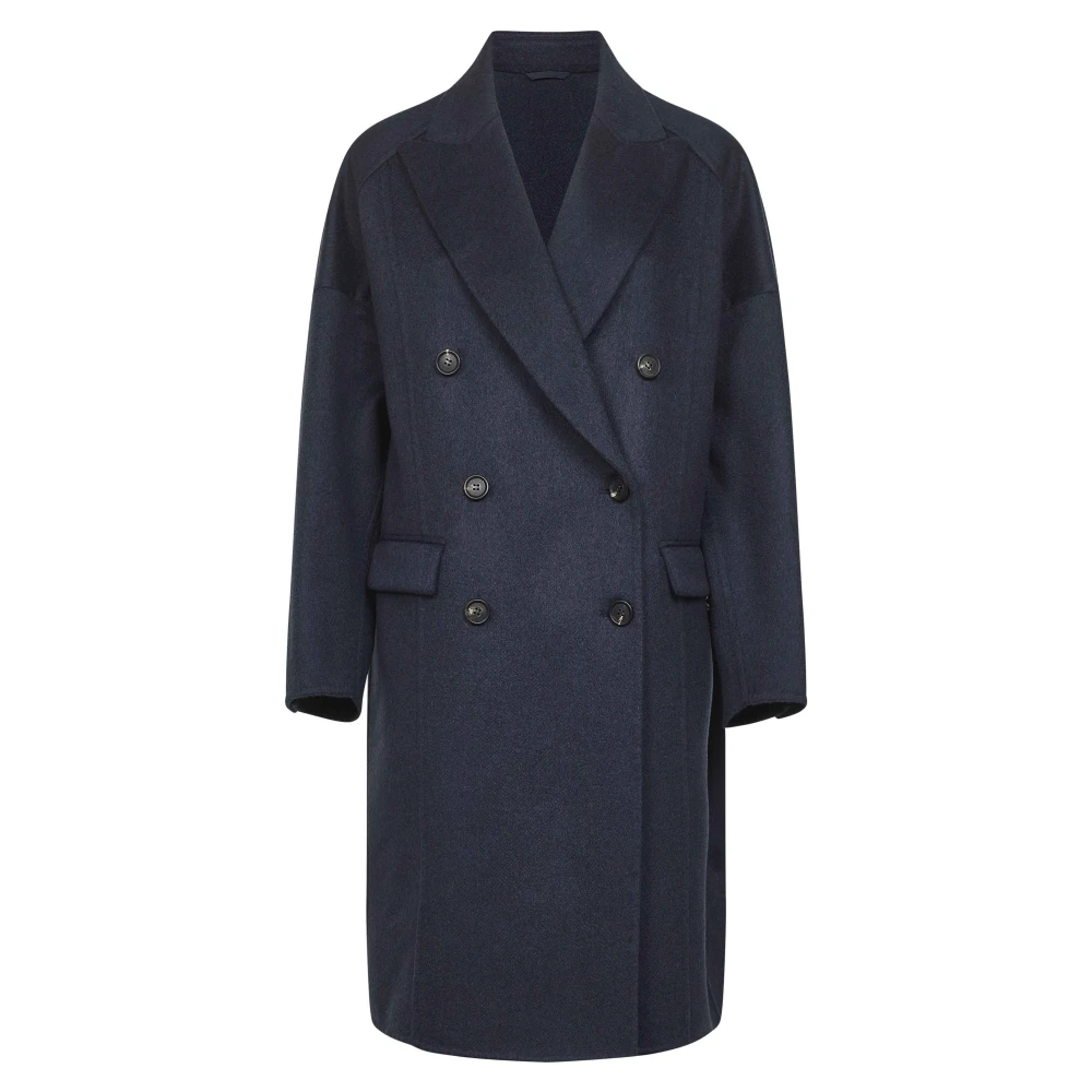 Coats > Double-Breasted Coats - - Brunello Cucinelli - Modalova