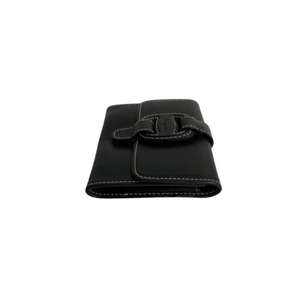 Salvatore Ferragamo Pre-owned Leather wallets Black Dames