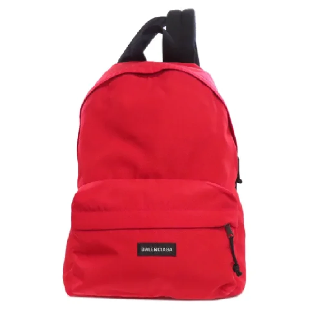 Balenciaga Vintage Pre-owned Fabric backpacks Red Dames