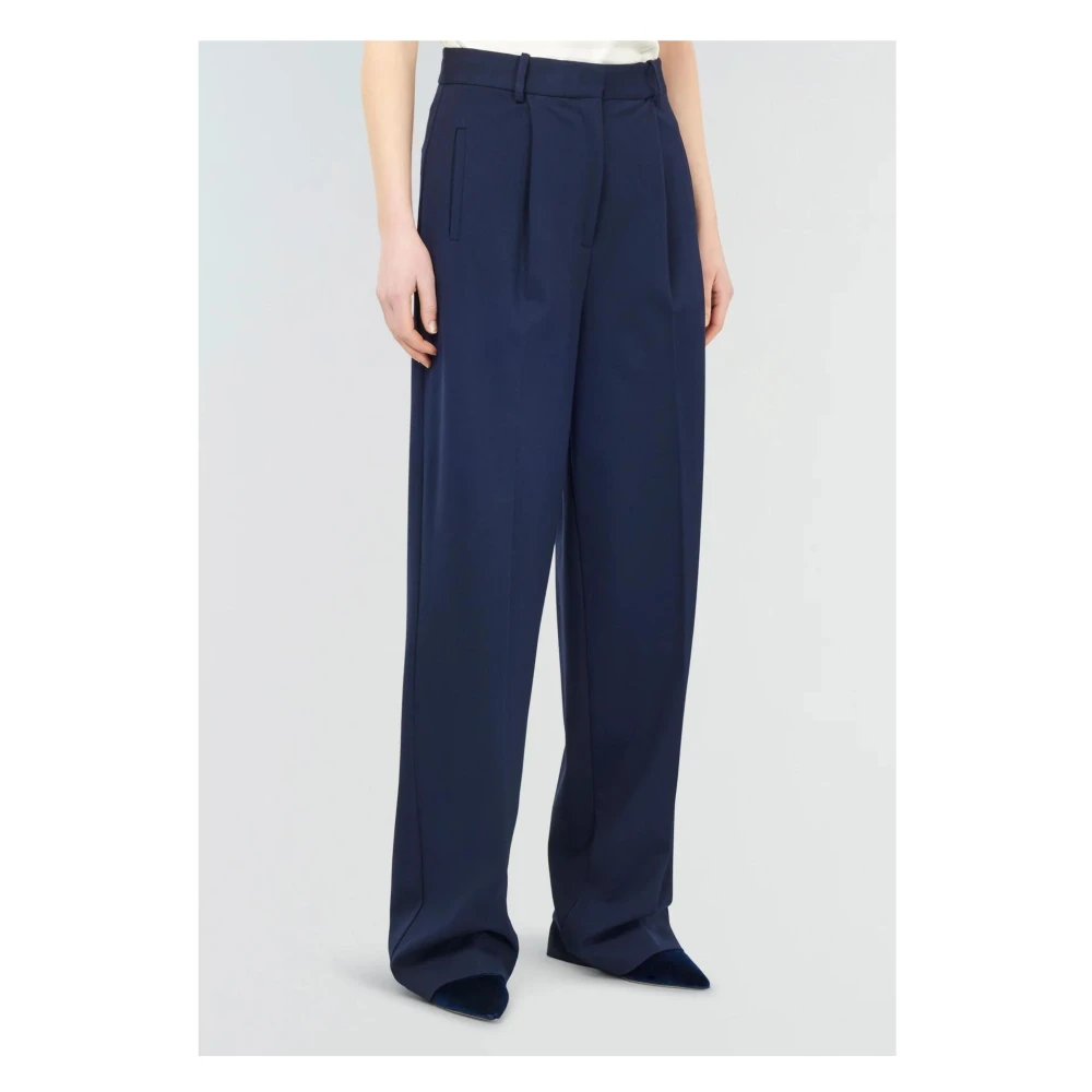 Semicouture Donkerblauwe Broek Blue Dames