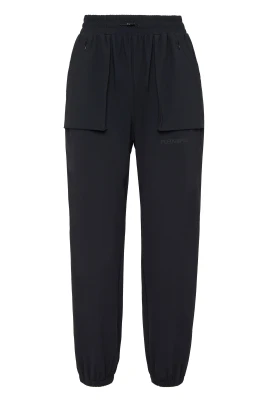 Nylon Stretch High Waisted Jogging Pants