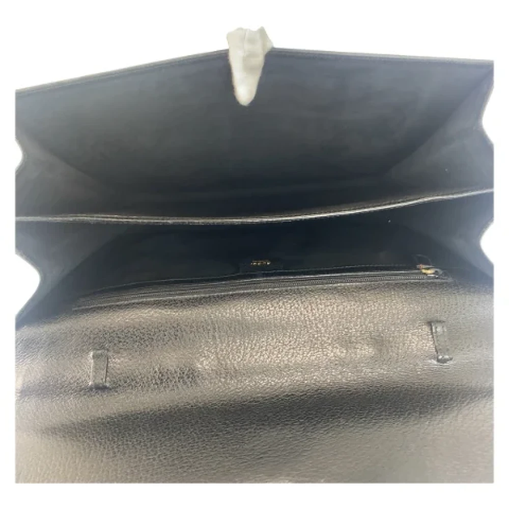 Gucci Vintage Pre-owned Leather gucci-bags Black Heren