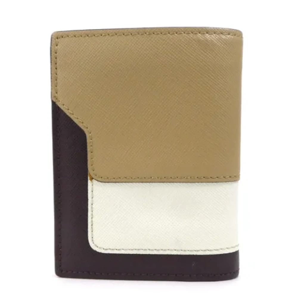 Marni Pre-owned Leather wallets Brown Dames